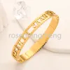 Brand Crystal Bracelet Bangle Designer Bracelets Design Letter Wristband Cuff Men Womens Lovers Chirstmas Gift 18K Gold Stainless Steel Jewelry