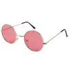 Lunettes de soleil Fashion Round Frame Metal Sheet océan En revêtement éblouissant refroidi pour les hommes et les femmes UV 400 Protection