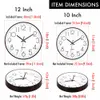 MCDFL Modern Wall Clocks Silent for Living Room Minimalist Watch Battery Operated Home Decor Luxury Analog Clock Bedroom Office