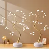 36/144 Светодиоды USB Bonsai Lamp Gypsophila Tree Night Light Touch Медная проволочная лампа домашняя вечеринка свадебное рождественское праздник декор