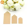50PCS 3 Sizes Kraft Paper Tags Paper Labels Card Tag For DIY Christmas/Wedding /Party Favors Scrapbooking Kraft Gift Tags