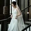 Casual Dresses Korean Light Wedding Dress Super Xiansen Simple Satin Bridal Welcome Outding Slim Fishtail midja