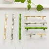 KK&FING Zinc Alloy Bamboo Design Cabinet Door Handles Drawer Knobs Brushed Copper Cupboard Door Pulls Furniture Handle Hardware