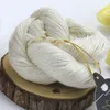 1 kg Großhandel 100% Seidengarn zum Stricken von Häkeln undyed weicher weißer weißer Sommerhut Sonnenschutzstrick Spitze Seide 22