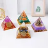 Estatuetas decorativas de 8cm de energia de cristal natural decoração de pirâmide IrreuGlar chips cascalhos cura de cura de pedras de reiki pedra de meditação