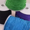 1 mm elastisk sladd svart/grön/blå/lila rund pärlor trådsladd rep gummiband för DIY -armband pärlor elastisk stretchkabel