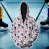 Plstar kosmos nyaste 3dprint hockey anpassade namn gåva roliga harjuku streetwear casual unika unisex hoodies/sweatshirt/zip q-7