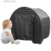 Barraca pop-up de tendas de brinquedos para crianças Blackout Sensory Tent de Blackout para Calma Saine Boys Girls Playhouse Tent para obter ajuda com ASD ADHD Crianças L410