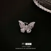 Korean Light Zircon Butterfly Clip with Minimalist and Unique Design Sense, No Ear Hole Earbone Clip, Elegant Earrings for Women