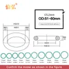 Fluororubber Joint tas 1pc / lot FKM Scellant CS 2mm OD51/52/53/54/55/56/57/58/59/60 mm