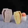 Halloween Coffin Skulls Silicone Candle Mold DIY Epoxy Resin Aromatherapy Candle Plaster Crafts Party Supplies Pumpkin Cake Mold