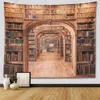 Magic Vintage Bookshelf Tapestry HD Fabric Meds (decoração da parede da parede Decoração de parede hippie boho quarto de bruxaria