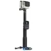 Monopodes 37 '' pour GoPro Extensible Pov Pole Tripod Tripod Monopod + WiFi Remote Holder Clip pour Go Pro Hero 9 8 7 6 5 4 3+