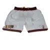 Basketball Jersey American Ers Iverson White Gaston Pantaloni tascabili per uomini Shorts Sports Ports Horts
