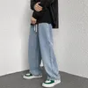 Herren Jeans Denimhose Mode große lockere, entspannte, gerade Bein breite männliche Markenkleidung japanische Y2K -Kleidung