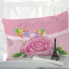 1pc Cover Cover Pillow Case Case Pedling Pillwack Pillow Covers Decorative для дома 3D HD Print Print Dustic Pritesk Pink