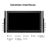 Moniteurs Portable Touch Monitor 11,6 pouces 1366x768 Affichage de jeu de voyage pour l'interrupteur d'ordinateur portable PS4 PS5