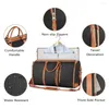 Storage Bags Duffle Bag With Shoe Pocket Capacity Waterproof Travel Internal Straps Detachable Garment For Organized