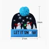 2020 19 Designs LED Christmas Hat Sweater knitted Beanie Christmas Light Up Knitted Hat for Kid Adult For Christmas Party