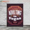 Vintage Las Vegas Casino Gamble Quotes Nordic Poster Wall Art Canvas Pittura Murale Piccolo per soggiorno Decorazioni per la casa senza cornice