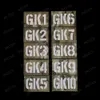 GK1 GK2 tot GK10 CP Call Sign Letter Infrarood IR Reflecterende patches Tactische militaire patch Appliqued armbandbadges voor kleding