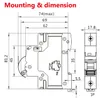 Geya Gym9 2p MCB 6A-63A 400V C Curve Din Rail Mini Circuit Breaker 230V 6A-63A Type China MCB Factory