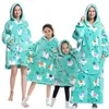 New Oversized Warm Family Hoodie Halloween Gift Women Sherpa Blanket Soft Baby Girl Sweatshirt ,if you need 2pcs,Plz order 2pcs