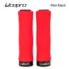 LitePro Ultra-Light Single Side Locking Sponge Handgrip MTB Mountain Bike Folding Bicycle Handgreep Grips Stuur 74G