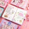 Notebooks Kawaii Notebook Cartoon Magnetic Leather Thickened Handbook Student Diary Planning Book 216 Pages Children's Record Book
