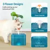 Automatische kat drinkfontein met LED -verlichting USB -app Controle Feeder recirculate Pet Water Dispenser Bowl Smart Timed Feeder