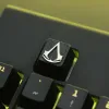 Tangentbord Keystone Artisan KeyCap för mekaniska tangentbord Assassin's Creed Ac Odyssey tema svart zink aluminiumlegering metall Anpassa