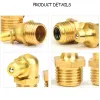 2PCS/LOT M4/M5/M6/M8/M10/M12/M14 Męska nić 1 mm 45/90/180 ﾰ Stopień prosty hydrauliczny zerk Zerk Smar Smar