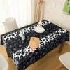 Leopard Black White Striped Print Chair Cover for Dining Room Table Cover Chair Covers Chairs for Kitchen Tablecloth Home Decor