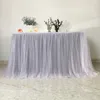 100*80 cm Multicolor Skirt Tableware Decoraciones de bodas Baby Shower Party Tutu Tabla Skiring Kids Cumpleaños