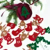 24 Numbers Felt Countdown Calendar Sticker Joyeux Noël Avent Calendrier Christmas Home Decora DIY Gift Emballage Labels Supplies