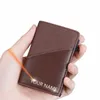 baellerry RFID Short Men Wallets Free Name Engraved Mini Card Holder Male Purse Top Quality PU Leather Slim Men's Wallet Popup n6W6#
