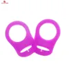 SUTOYUEN 10pcs BPA BPA Free Silicone Clips Clips Fammella a catena Dummy Anette Pacifier Adattatore Ring per Mam Nuk Nipple