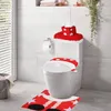 Pokradzki toaletowe 3PCS świąteczny okładka gnomowa Zestaw Wody Chłonny i bez poślizgu podłogowy bar restauracja