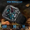 Watches Plumzon 1,95 "Ny HighdeFinition Bluetooth Call Smart Watch Men's Sports Fitness Tracker Compass Heart Ritam Monitor Smart Watch