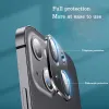 Lens Camera Metal Protector Glass na iPhone 14 13 Pro Max 13 Mini Back Lens Cap na iPhonie 14 Plus 13 12 mini obudowy ochronne