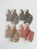 T-shirts 2024 New Baby Clothes Set Sleeveless Stripe Tee And Shorts 2Pcs Boys Tracksuit Waffle Girls Summer Clothing 0-3Y 240410