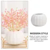 Vasos vaso artístico vaso de cerâmica em forma de abóbora plantador de vaso de flor de queda de decoração de colheita