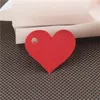 Série rouge Magas de papier vierge fait à la main plusieurs styles de petite taille de vêtements en papier étiquettes d'emballage coeur amour hang tags 200pcs / lot