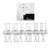 12pcs / set Clock Number Quartz Clock Classic Classic Glossy Plastic Numéro romain Pièces de rechange pour la maison