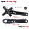 Racework XT CRANK BICYLE 104BCD ALLIME ALLIAGE MTB CRANKSET avec BB 170mm 175 mm Black Black 32T 34T 36T 38T WHIELEEL