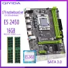 Motherboards Qiyida X79 motherboard set with LGA1356 E5 2450 cpu 2pcs x 8G=16GB 1600MHz 12800R DDR3 memory