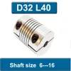 1 st aluminium stegmotor flexibla kopplingar D32 L40 axelkopplare spiralklämma CNC stav skruvtråd