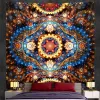 Indian Mandala Tapestry Psychedelic Scene Decor Home Decor Tapestry Bohémien Decor Hippie Yoga Tappetino divano di divano di divano
