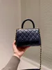 202SSW Bags Classic Mini Flape Caviar Top Harding Totes сумки Calfskin настоящая кожаная кожаная много похет