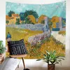 Boho Mandala Tapestry Wall tapis van Gogh Gogh Painting Huile Print Banner Flag Cover Couvrer la décoration intérieure